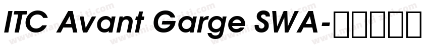 ITC Avant Garge SWA字体转换